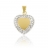 Pendentif coeur or et cristal de Swarovski
