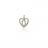 Pendentif coeur or et diamants