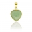 Pendentif coeur or et jade