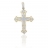 Pendentif croix or et diamants