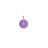 Pendentif donut or et jade lavande