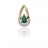 PENDENTIF EMERAUDE ET DIAMANT