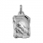 Pendentif grand parchemin brillant verseau argent