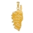 Pendentif grande carte corse gravee avec villes plaqué or