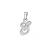 Pendentif initiale 'e' argt