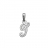 Pendentif initiale 'i' argt