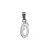 Pendentif initiale 'o' argt
