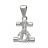 Pendentif karting argent