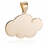 Pendentif nuage or