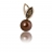 Pendentif or avec perle <a title='Offrir du chocolat à la saint-valentin' href='http://www.familyby.com/boutiques/detailCategorie/4222' style='text-decoration:none; color:#333'><strong>chocolat</strong></a> et quartz fumé