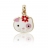Pendentif or chat avec<a title='composition florale pour la saint-valentin' href='http://www.familyby.com/boutiques/detailCategorie/4211' style='text-decoration:none; color:#333'><strong> fleur</strong></a>
