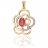 Pendentif or Diamant et Rubis