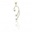Pendentif or et oxyde de zirconium