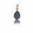 Pendentif or et saphir