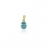 Pendentif or et Topaze bleue