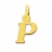 Pendentif or Initiale P