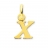 Pendentif or Initiale X