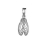 Pendentif petite cigale argent rhodié