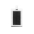 Pendentif plaque et motif grecque en acier