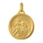 Pendentif rond st christophe plaqué or