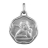 Pendentif style cachet ange argent rhodié