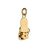 Pendentif tong en plaqué or motif<a title='composition florale pour la saint-valentin' href='http://www.familyby.com/boutiques/detailCategorie/4211' style='text-decoration:none; color:#333'><strong> fleur</strong></a>