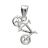 Pendentif vtt argent