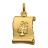 Pendentif zodiaque parchemin cancer plaqué or