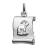 Pendentif zodiaque parchemin capricorne argent rhodié