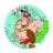 Petit Jour Paris Assiette portrait ronde - Astérix et Obélix : Astérix