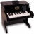Piano noir avec Partitions