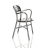 Pipe Chair avec Accoudoir en aluminium poli de Magis