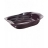 PLAT RECTANGULAIRE FROISSE 38X24CM AUBERGINE