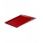 PLATEAU RECTAN. TIME SQUARE ROUGE 26X13 CM