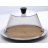 Plateau rond avec cloche