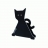 Porte courrier Neko noir