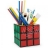 Pot à crayons Rubik Cube Couleur Multicolore Matière Plastique