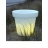 Pot lumineux Bloom blanc 60 cm