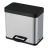 Poubelle de Tri sélectif inox : 19 + 11 Litres