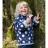 Pull réversible coton bio - Pois viola 3-4 ans 104 cm