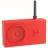 Radio Lexon Design TYKHO rouge en gomme