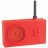 Radio Lexon Design TYKHO rouge en gomme