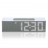 Radio réveil LED Titanium gris