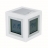 Réveil Cubissimo blanc