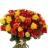 Roses Élégant : 50 cm Bouquet de roses flamboyant