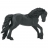 SAFARI figurine cheval noir