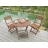 Salon de jardin duo pliant en bois keruing