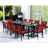 Salon de jardin Modulo 10 rouge