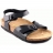 Sandales & Nu-pieds BIRKENSTOCK Rio Flor Laque Enfant Noir