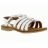 Sandales & Nu-pieds VALENTINE LA COQUINE 314 Cuir Enfant Blanc
